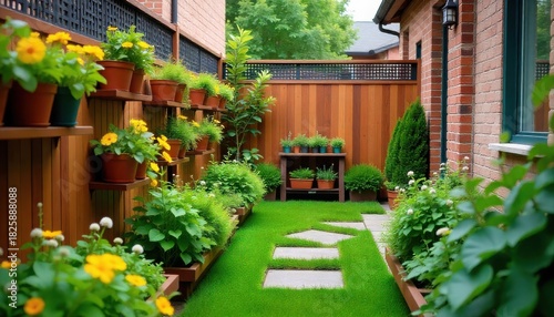 Fototapeta Naklejka Na Ścianę i Meble -  house in the garden