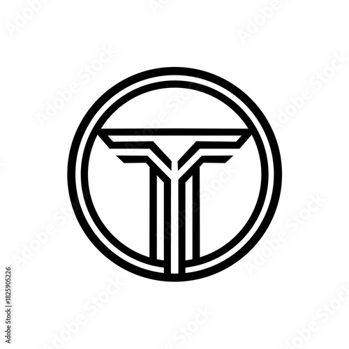 Free Download T monogram logo - GFXLoad