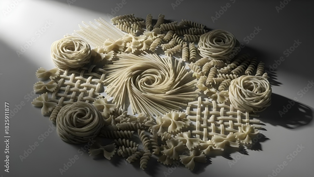 Obraz premium Creative Noodle Still Life 2
