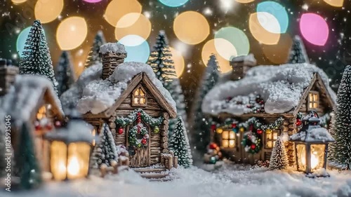 christmas tree in the snow