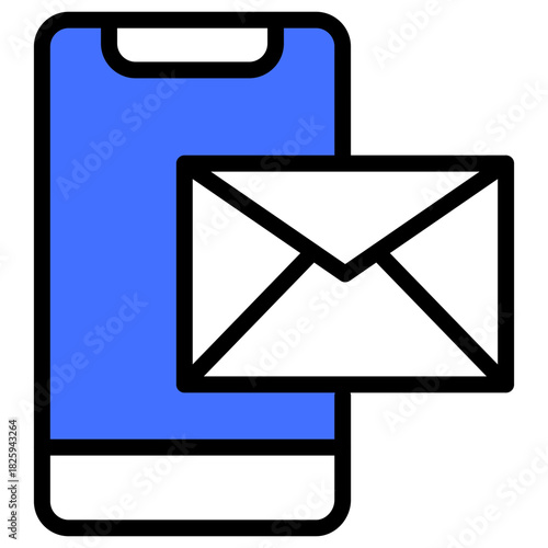  incoming message mixed color icon