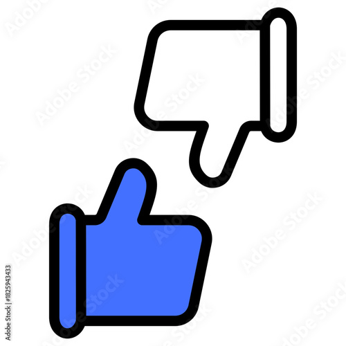 opinion mixed color icon
