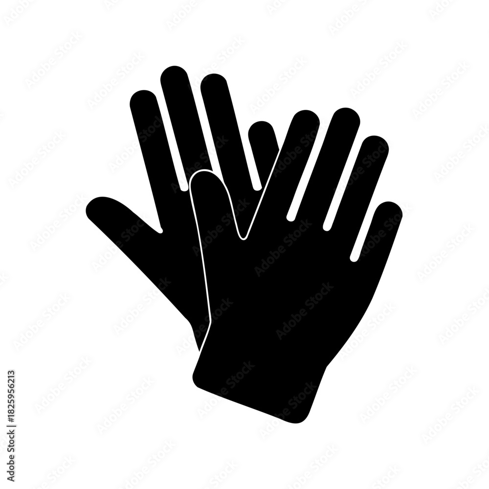 Obraz premium hand in black glove