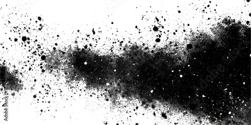 Abstract black grunge brush stroke background texture. vector hand drawn creative brushstroke grungy concrete art design.