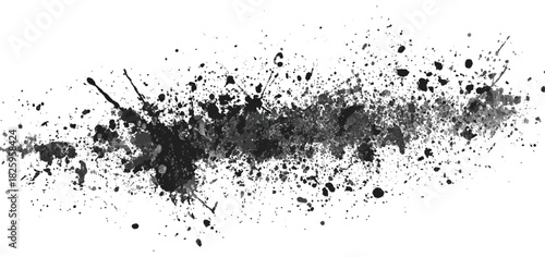 Abstract black grunge brush stroke background texture. vector hand drawn creative brushstroke grungy concrete art design.