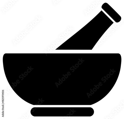 Mortar and Pestle Illustration, Pharmacy Medical Herb, Pharmacy Compounding Tool