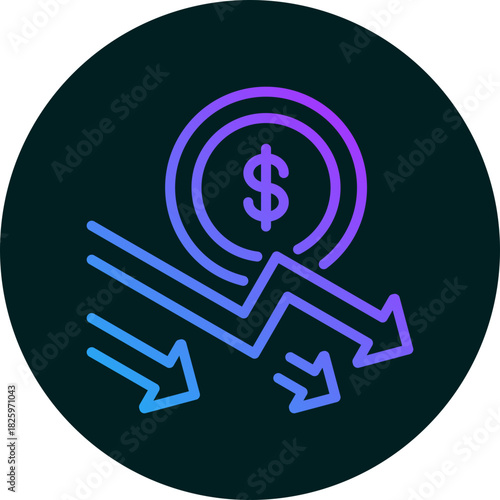 Crisis icon for weather, website, application, printing, document, poster design, etc