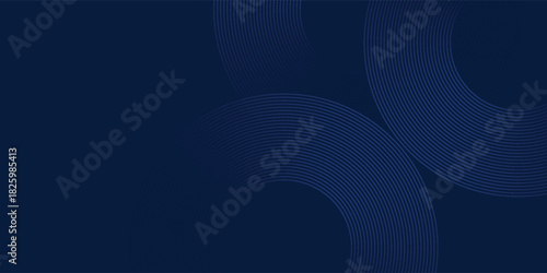 Abstract dark blue background. Modern curved lines abstract presentation background. Luxury paper cut background, eps10