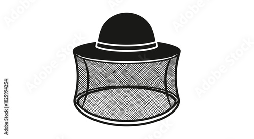 Vector file format illustration, scalable graphic asset for digital design projects isolated on white background, Vector