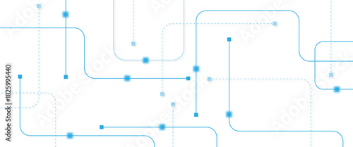 Abstract futuristic technology background. Technology background with crossed lines and dots.