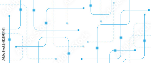 Abstract futuristic technology background. Technology background with crossed lines and dots.