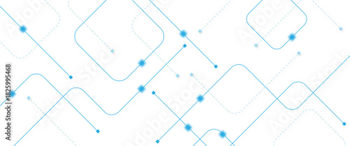 Abstract futuristic technology background. Technology background with crossed lines and dots.