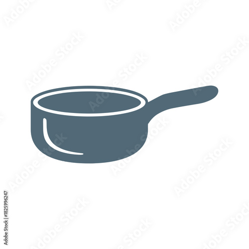 Saucepan Icon Illustration Icon on White Background Vector Art Illustration on white background.