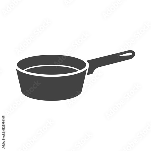 Saucepan Icon Illustration Icon on White Background Vector Art Illustration on white background.