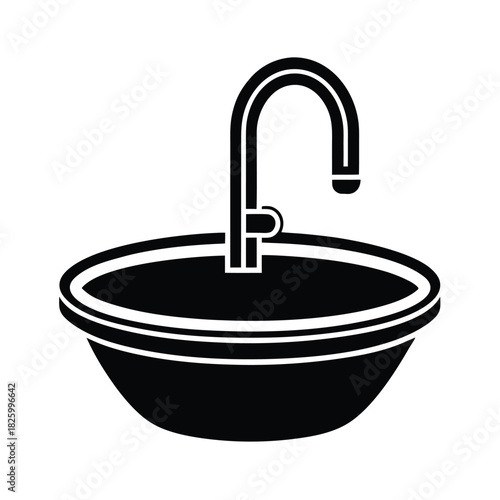 Kitchen Sink With Faucet Icon