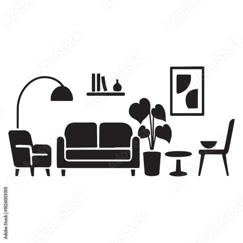  interior  design vector illustration 