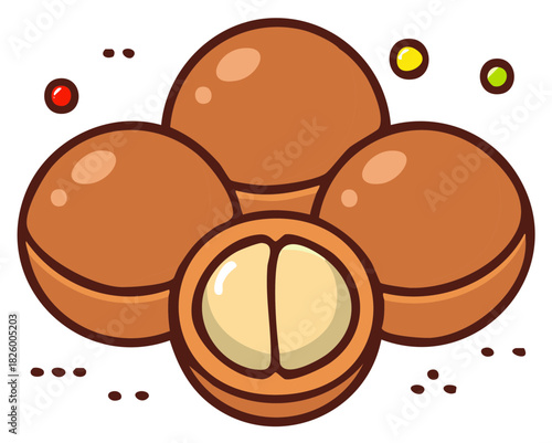 Exotic Longan Fruit Bunch: Fresh, Juicy, Tropical, Sweet, and Nutritious, Graphic