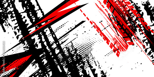 Exclusive red and black color combination sport racing car livery design, for universal medium eps10 vector ready to print.