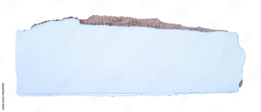 Fototapeta premium white torn paper with transparent edges