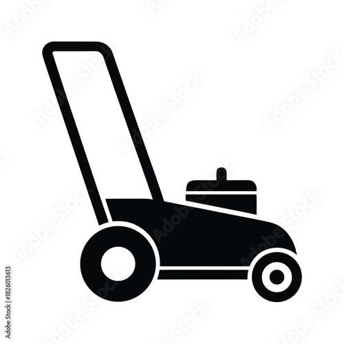 Lawn Mower Garden Equipment Icon