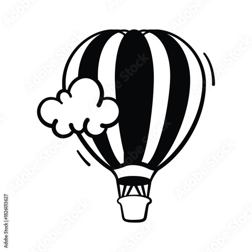 A hot air balloon symbolizing adventure and outdoor activities