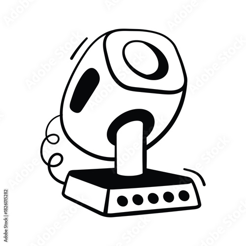 A trendy hand drawn icon of spotlight, ready to use