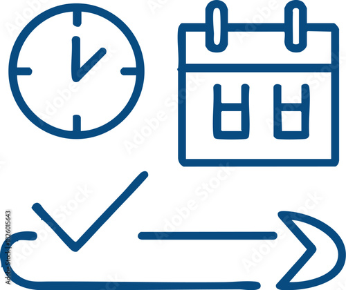 Abstract graphic design with vibrant color palette and clean lines