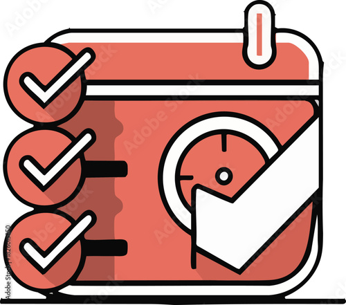 Abstract geometric pattern with vibrant color accents and text elements