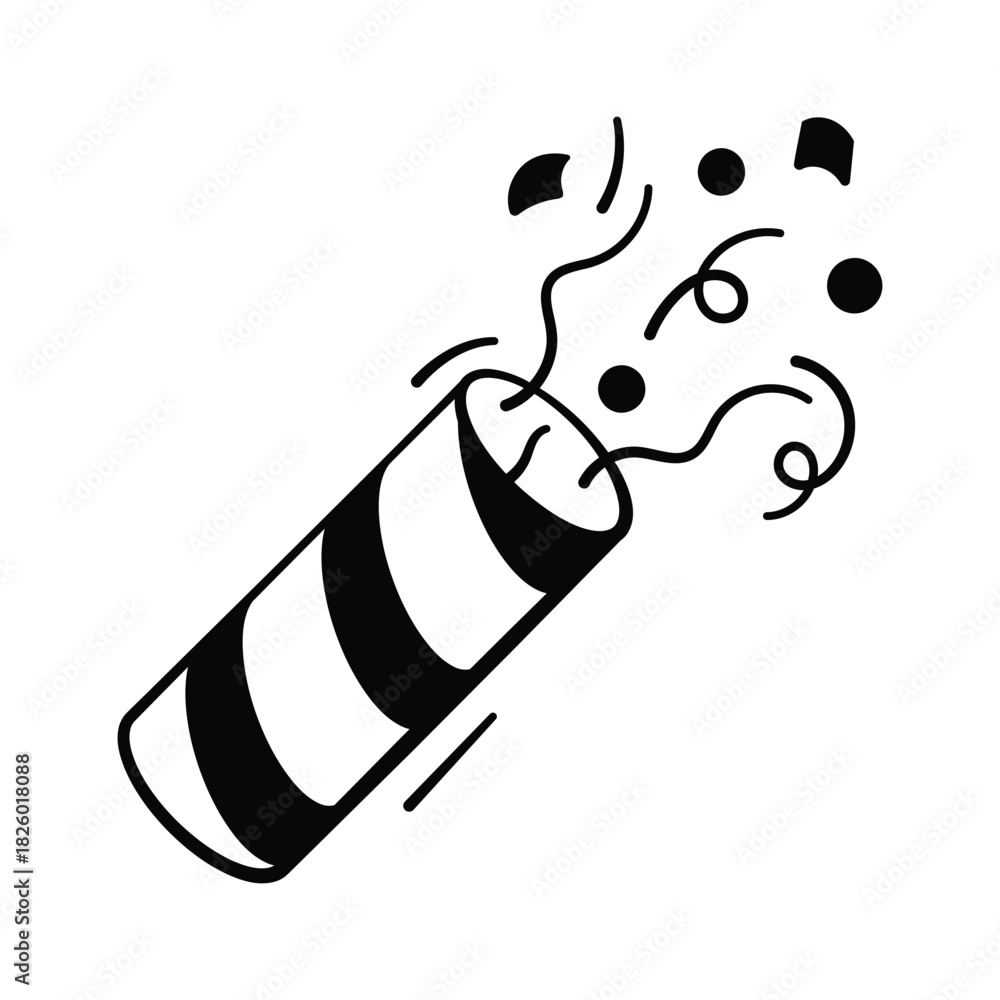 Obraz premium Take a look at this amazing icon of party popper in modern style