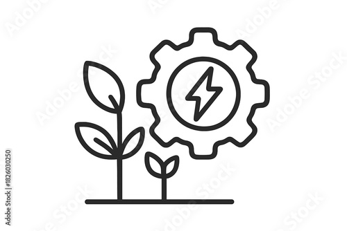 Green energy production and sustainable technology development concept symbolizing renewable power