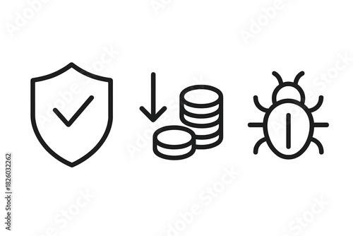 Financial cost of cybersecurity protection against digital threats and malware