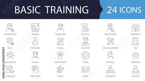 Editable vector icon set signs.