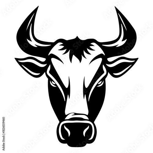 Minimalistic black and white silhouette of a human head showcasing the concept of thought and creativity during problem-solving