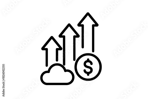 Increasing financial metrics and data storage costs in cloud technology