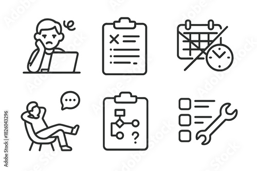 Business management concepts, task scheduling, time constraints, and problem solving tools