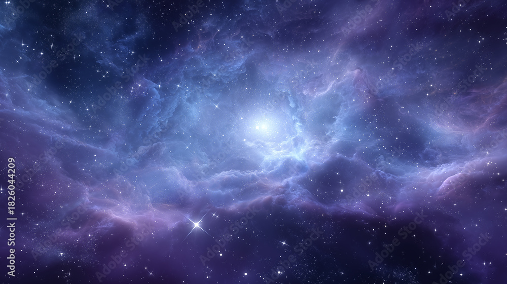 Obraz premium Universe nebula sky colorful cosmic star cluster