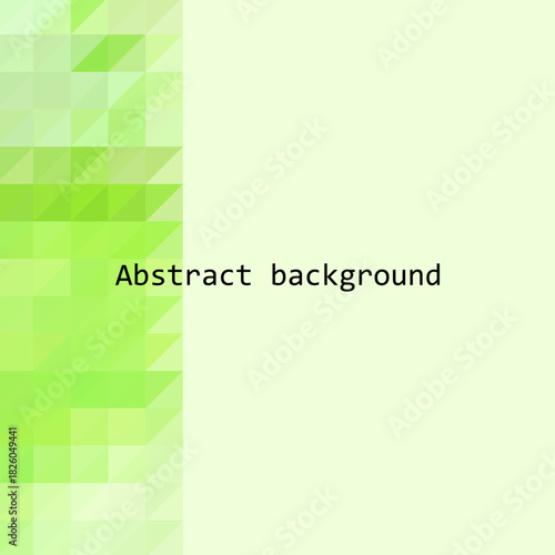 triangular green background. abstraction vector illustration. modern presentation template. eps 10
