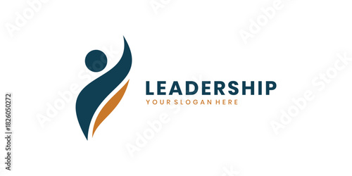 Leadership logo design, people logo concept