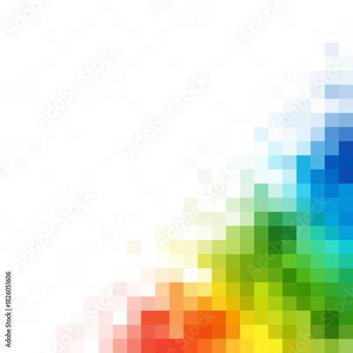 Color pixel abstract vector background. Template for presentation, advertising, brochure, flyer, banner. eps 10