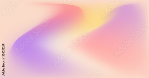 Soft pink and yellow abstract background with flowing organic wave shapes.