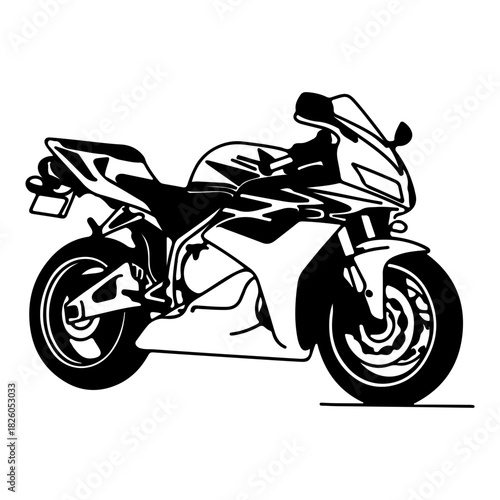 Black silhouette of a graceful ballerina performing an elegant pose on a white background showcasing artistry and movement