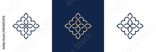 Elegant floral logo for beauty spa and eco friendly products, leaves, Cosmetics, Jewelry, Beauty salon, Boutique, flower icon symbol sign illustration template