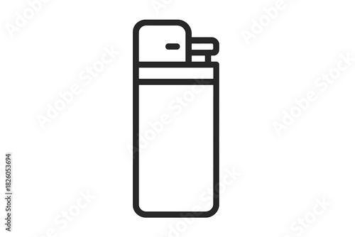 Disposable gas lighter used for smoking, lighting candles, or starting campfires