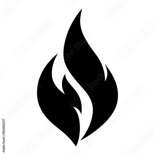 Minimalist black silhouette of a bird perched on a branch against a white background, showcasing nature and freedom themes