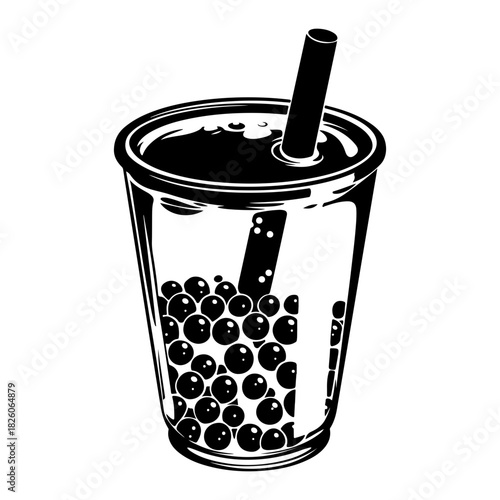 Elegant black silhouette of a graceful dancer performing a pirouette against a beautiful gradient pastel background