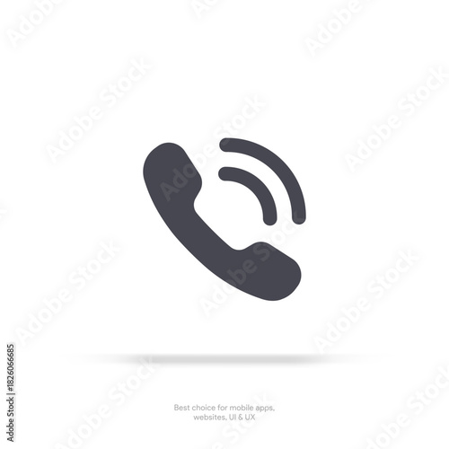 Phone calling icons. Streaming icon. Video call button. Collection of internet conversation buttons. Communication elements symbol. Stock vector EPS10.