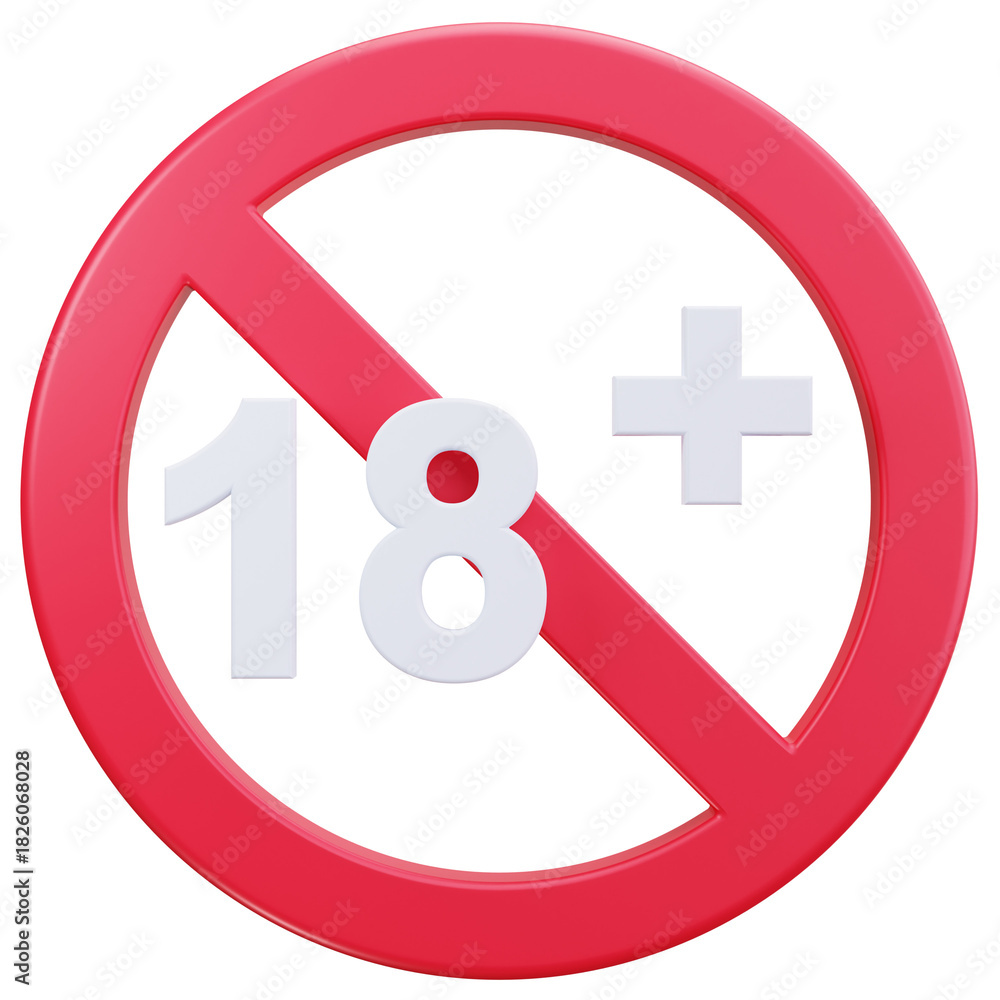 Obraz premium No Age Under 18