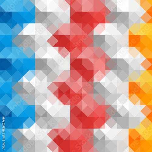 Colorful squares. Abstract colorful background of squares. Mosaic. Geometric pattern. eps 10