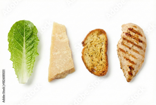 Deconstructed Caesar Salad Ingredients