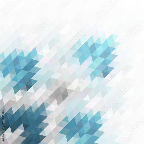 Abstract Blue and Gray Triangle Background, Vector Illustration. eps 10